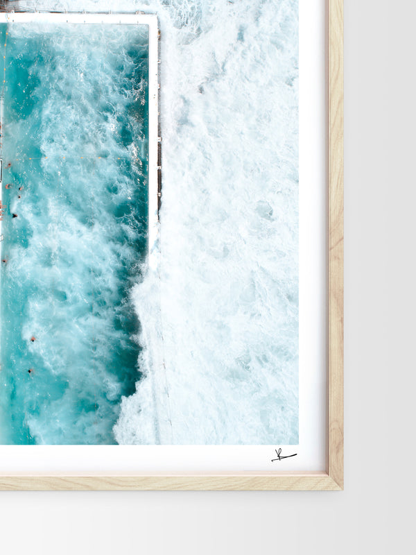 Bondi Icebergs Wipe Out 02 - Wall Art Print