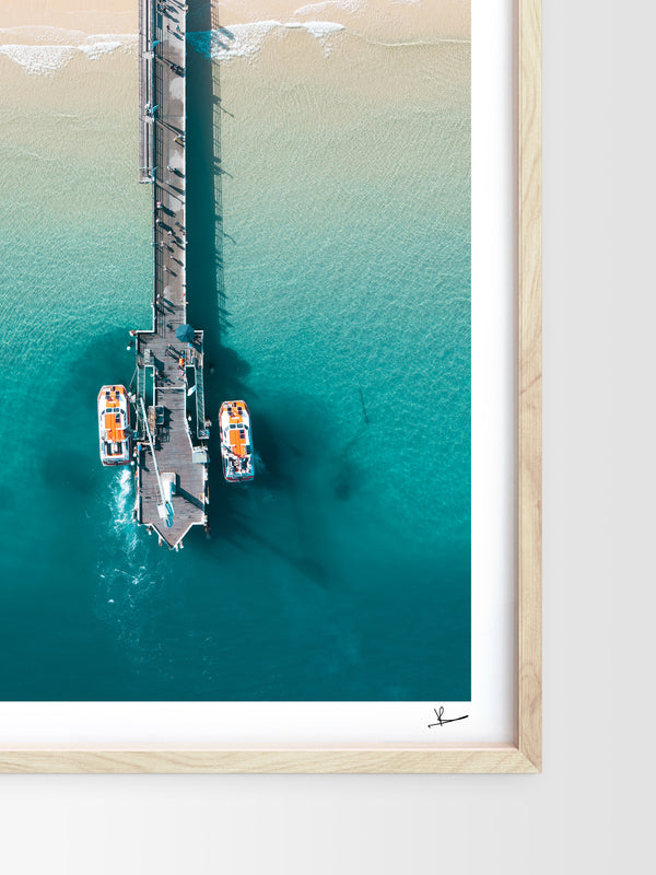 Moreton Jetty 01 - Moreton Island Wall Art Print
