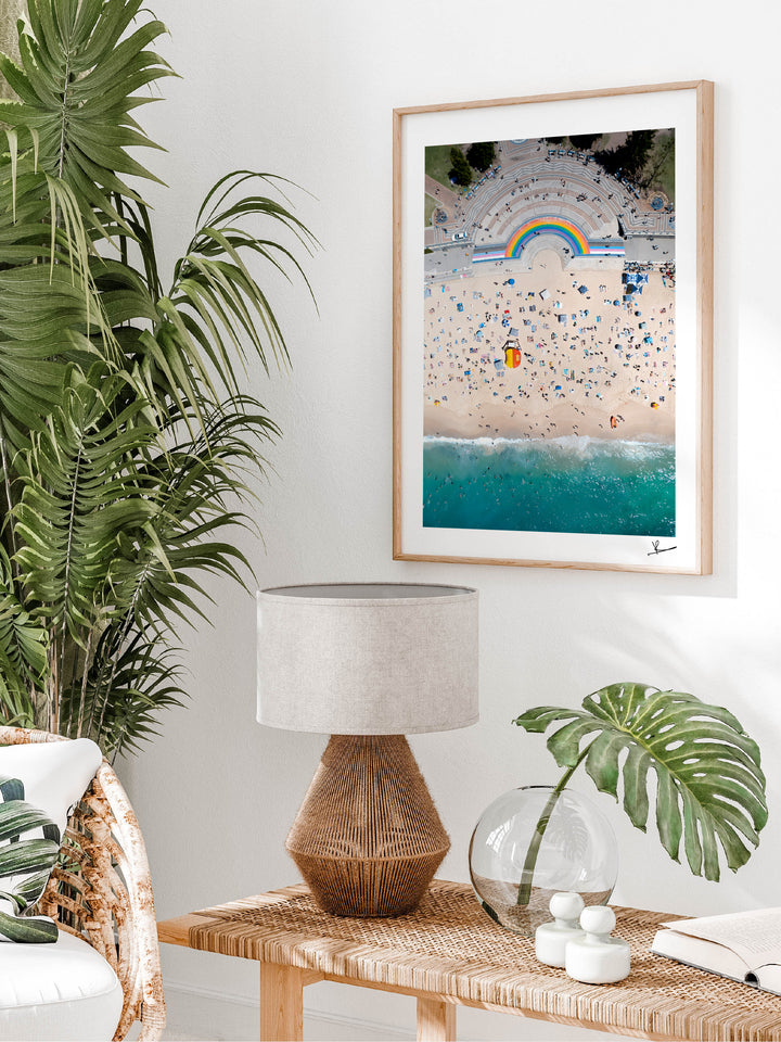 Coogee Beach Rainbow - Sydney Wall Art Print