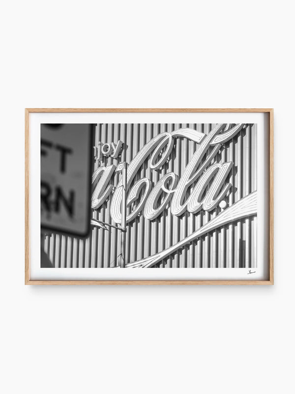 Coke Sign 02 - Wall Art Print
