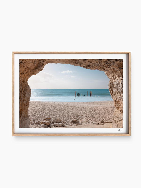 Port Willunga Jetty Pylons 01 – South Australia Wall Art Print