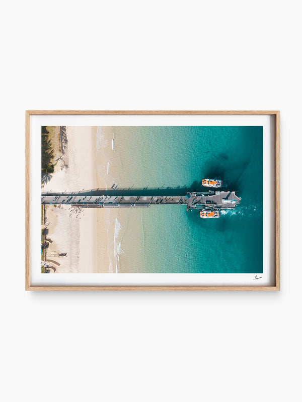 Moreton Jetty 02 - Moreton Island Wall Art Print