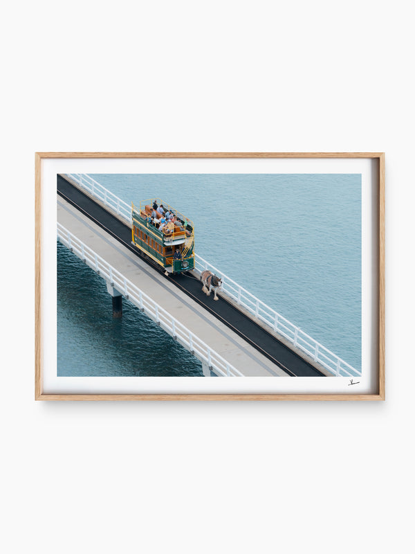 Victor Harbor Horse Drawn Tramway – South Australia Wall Art Print
