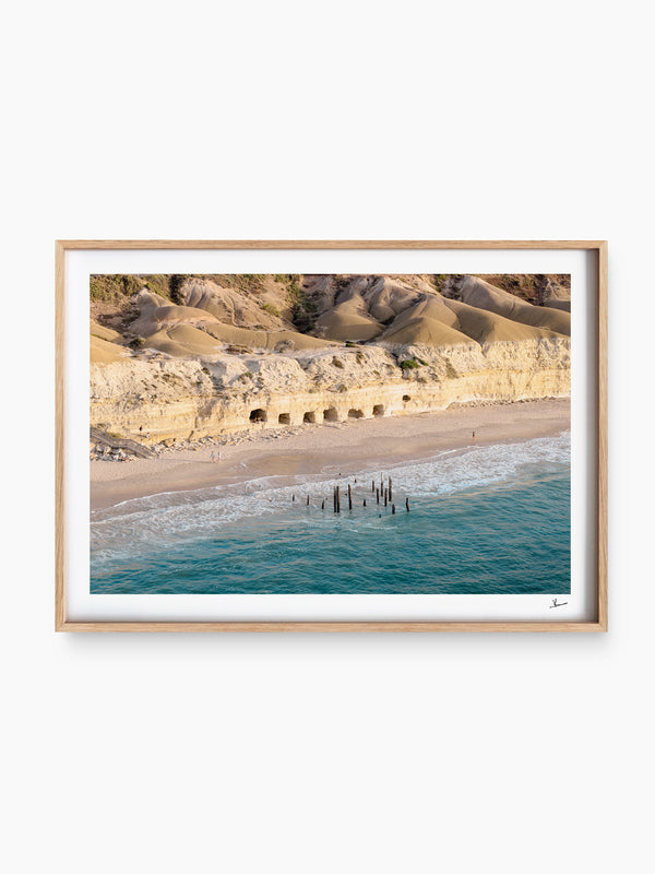 Port Willunga Jetty Pylons 04 – South Australia Wall Art Print