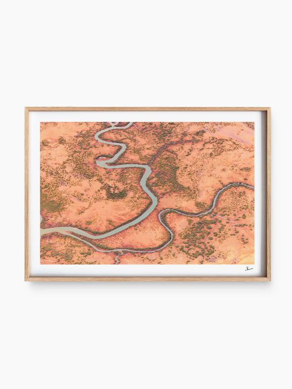 Loose Threads — wall art print in ShadowBox Raw Wood frame · Australia Unseen