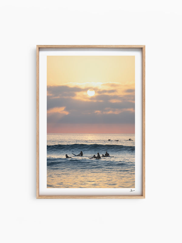Where the day begins - Bondi Beach Wall Art Print