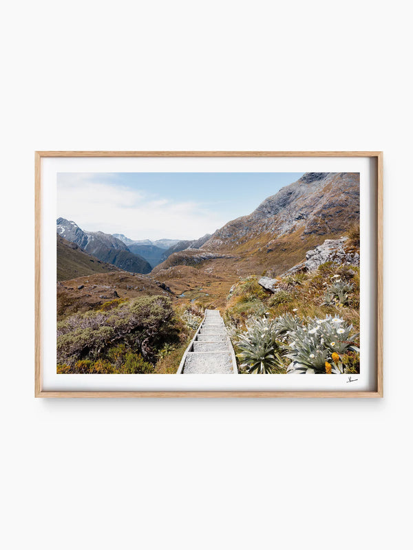 Down the Routeburn Valley – New Zealand Wall Art Print
