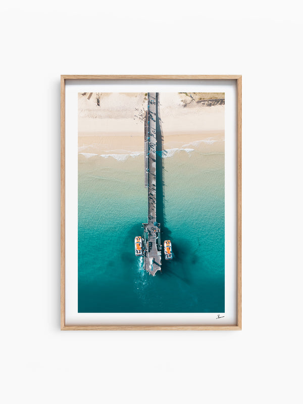 Moreton Jetty 01 - Moreton Island Wall Art Print