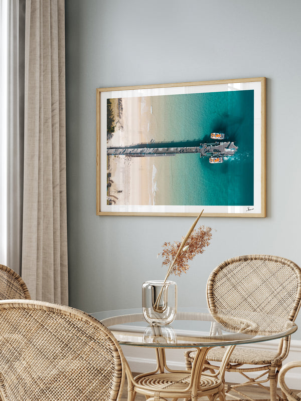 Moreton Jetty 02 - Moreton Island Wall Art Print