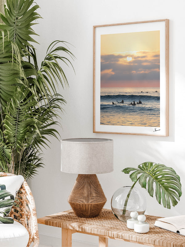 Where the day begins - Bondi Beach Wall Art Print