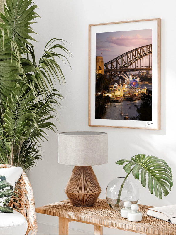 Luna Park 02 - Rainbow Ferris Wheel - Wall Art Print