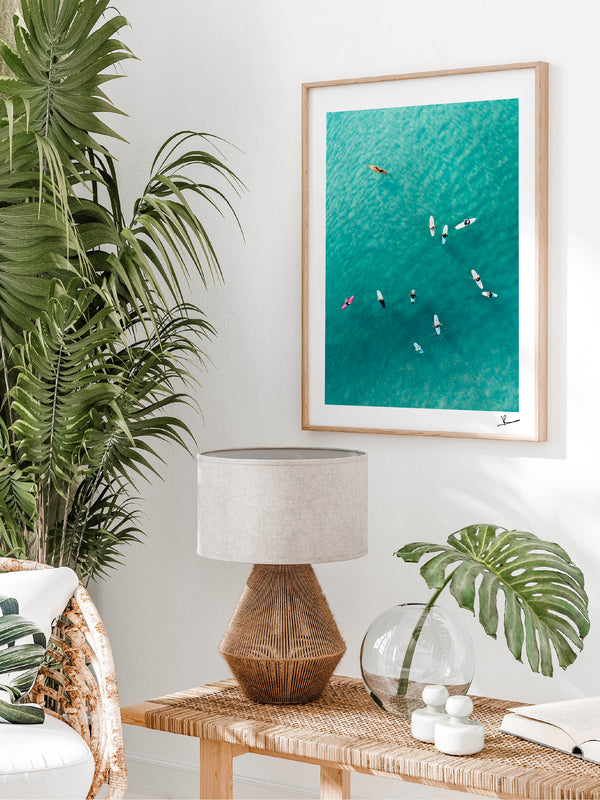 Turquoise Lineup - Bondi Beach Wall Art Print