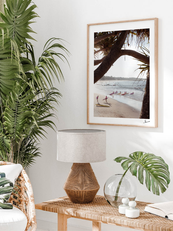 Nippers at Work – Noosa Main Beach Wall Art Print