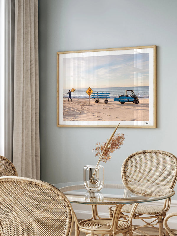 Setting Up - Bondi Beach Wall Art Print