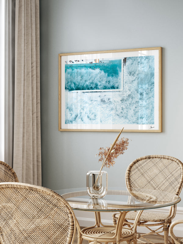 Bondi Icebergs Wipe Out 03 - Wall Art Print