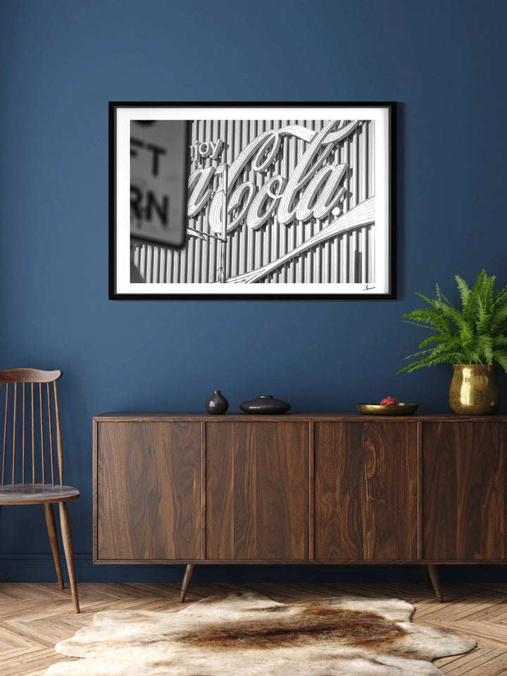 Coke Sign 02 - Wall Art Print