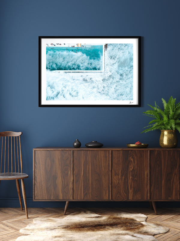 Bondi Icebergs Wipe Out 03 - Wall Art Print