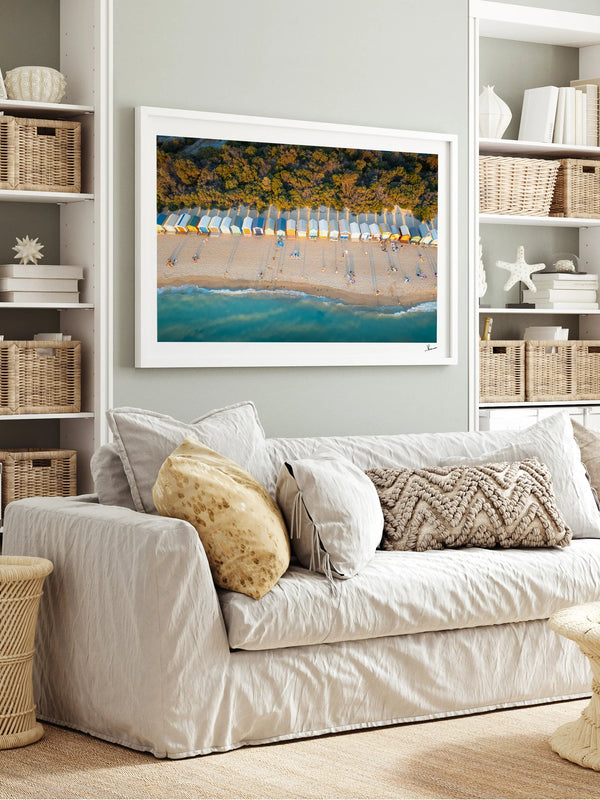Brighton Bathing Boxes 01 - Wall Art Print