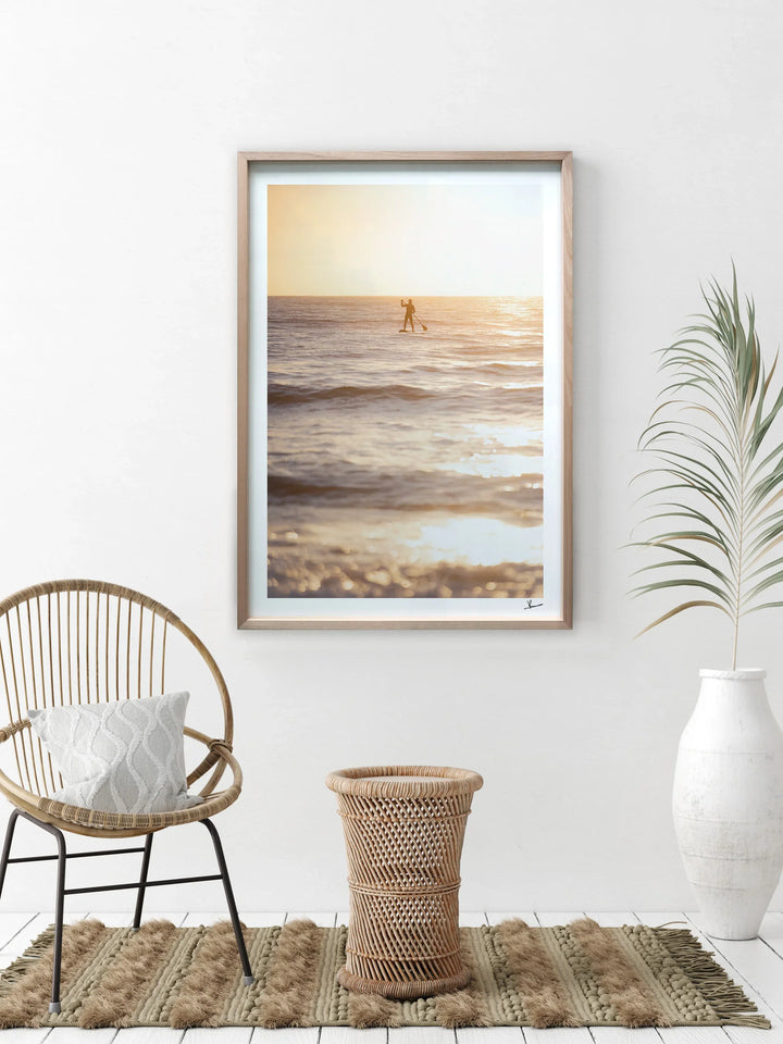Sunrise stand-up Paddle (Dee Why Beach) - Wall Art Print