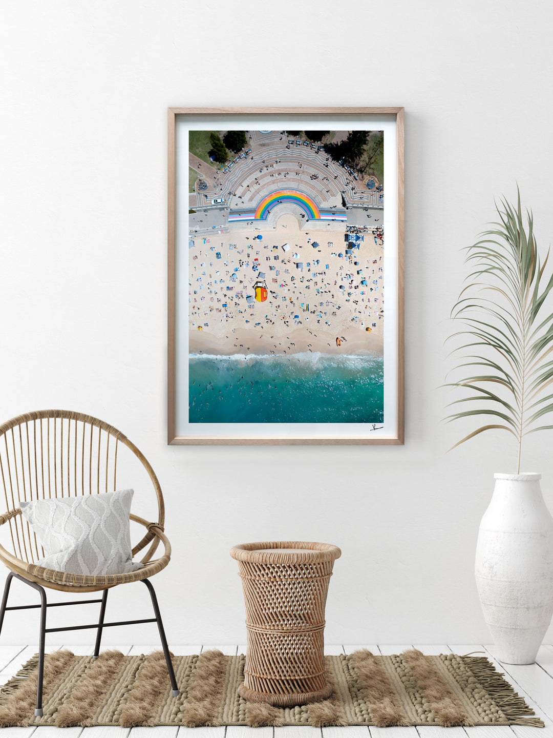 Coogee Beach Rainbow - Sydney Wall Art Print