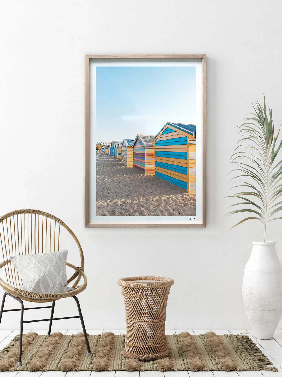 Brighton Bathing Boxes 04 - Wall Art Print