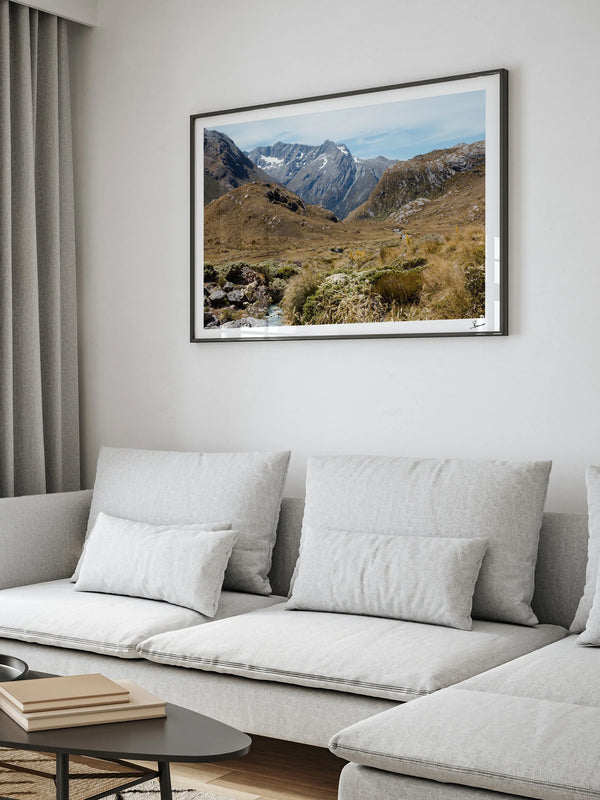 Harris Saddle Pass 02 – New Zealand Wall Art Print
