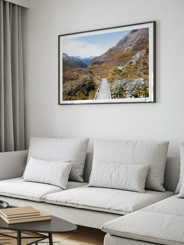 Down the Routeburn Valley – New Zealand Wall Art Print