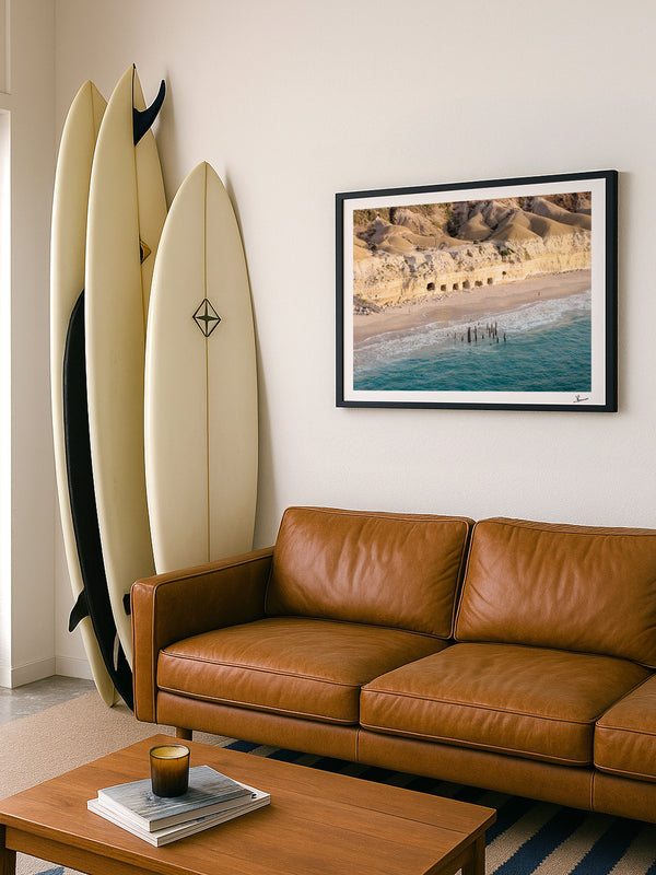 Port Willunga Jetty Pylons 04 – South Australia Wall Art Print