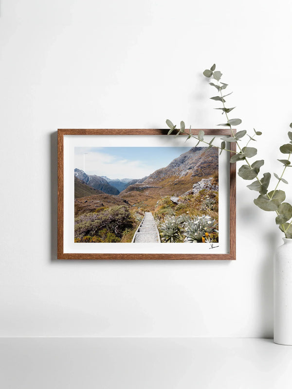 Down the Routeburn Valley – New Zealand Wall Art Print
