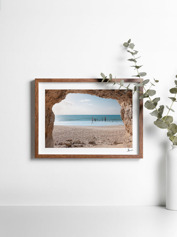 Port Willunga Jetty Pylons 01 – South Australia Wall Art Print