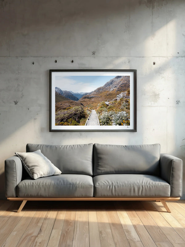 Down the Routeburn Valley – New Zealand Wall Art Print