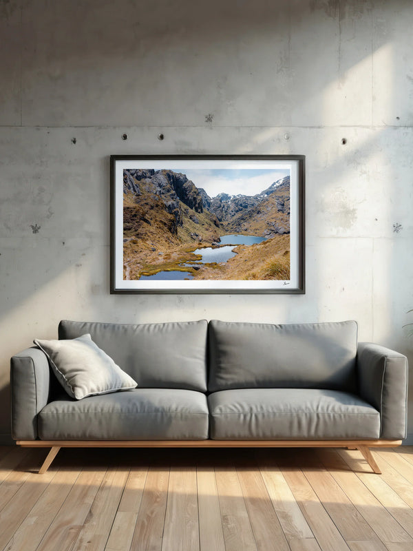 Harris Saddle Pass 01 – New Zealand Wall Art Print
