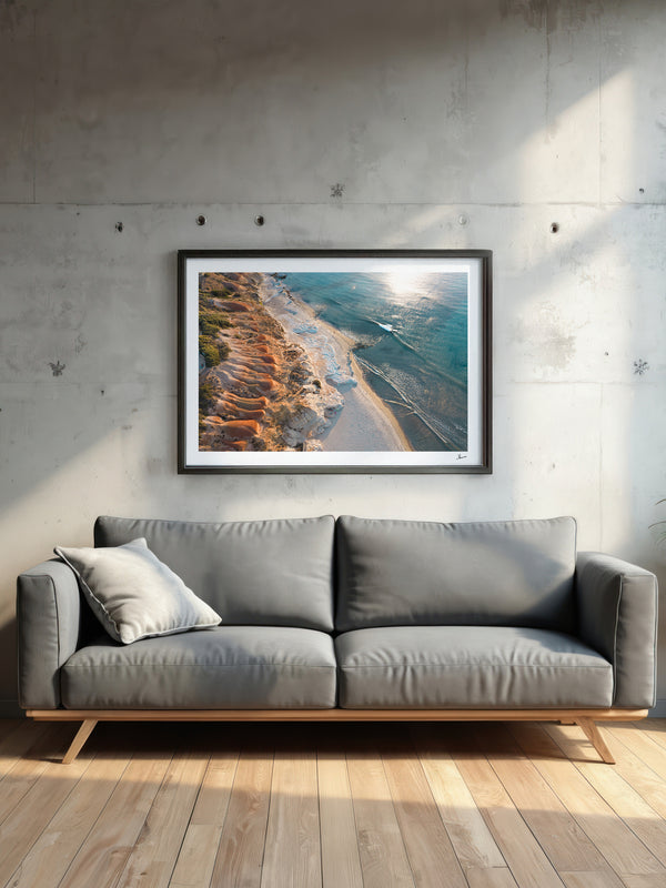 Golden Contours – South Australia Wall Art Print