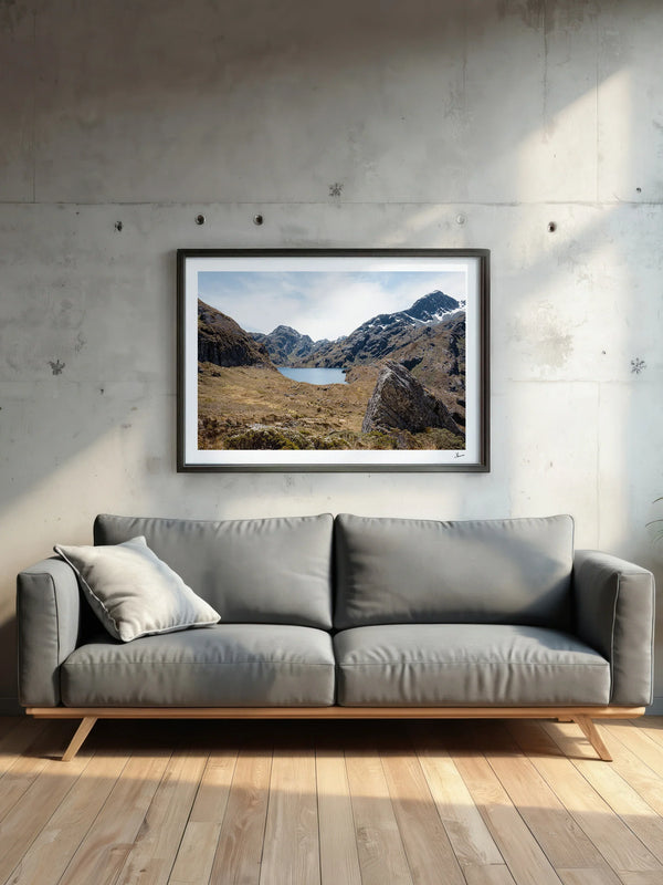 Lake Harris 01 – New Zealand Wall Art Print