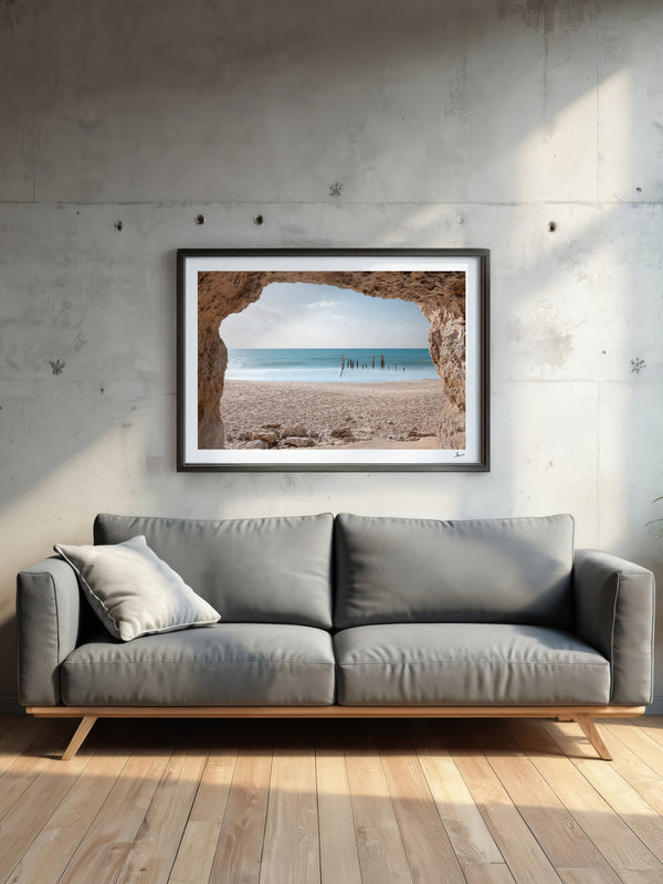 Port Willunga Jetty Pylons 01 – South Australia Wall Art Print