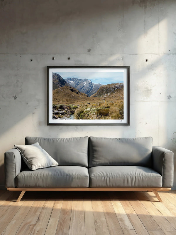 Harris Saddle Pass 02 – New Zealand Wall Art Print