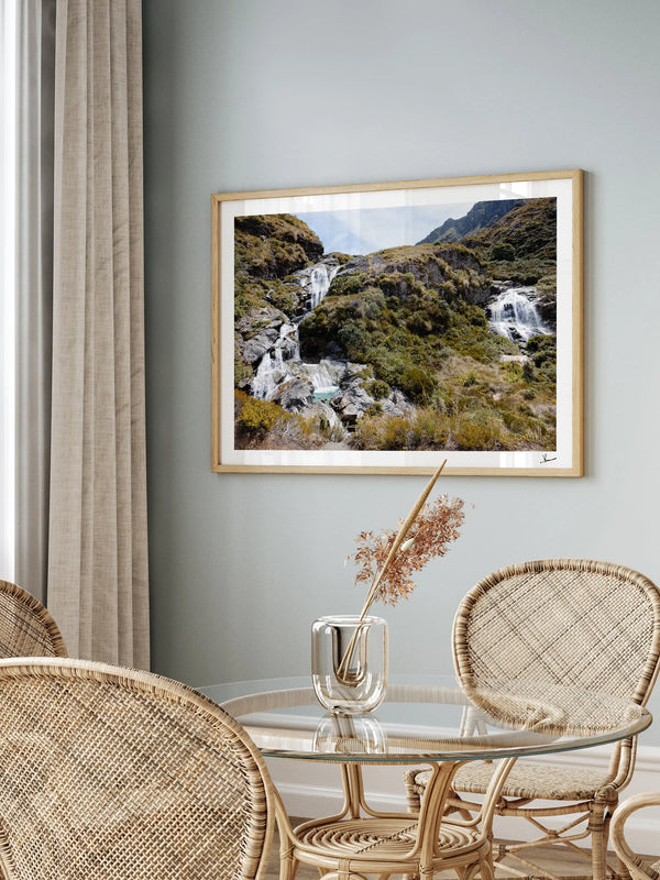 Routeburn Falls – New Zealand Wall Art Print