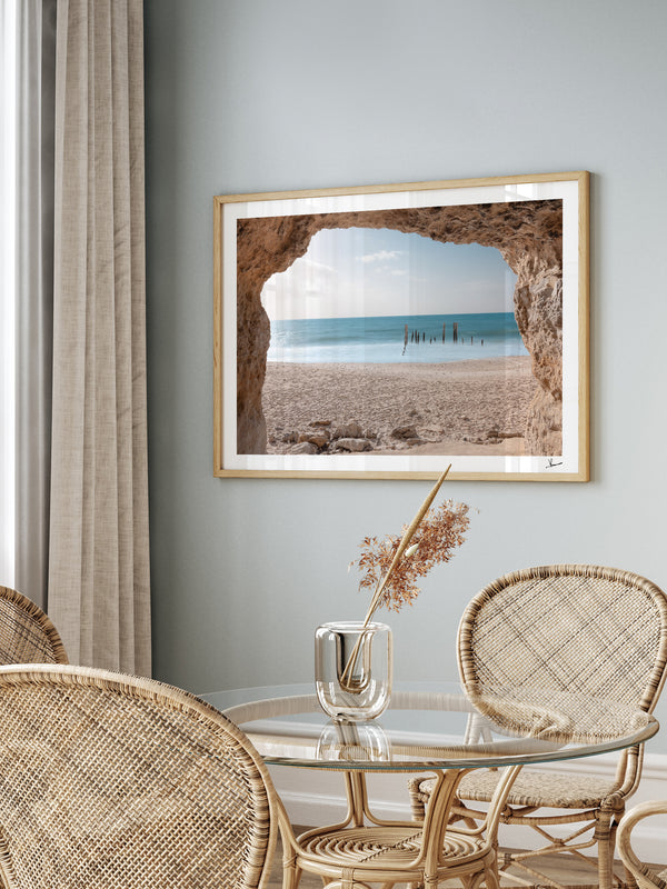 Port Willunga Jetty Pylons 01 – South Australia Wall Art Print