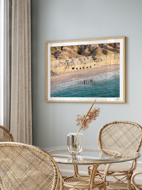 Port Willunga Jetty Pylons 04 – South Australia Wall Art Print