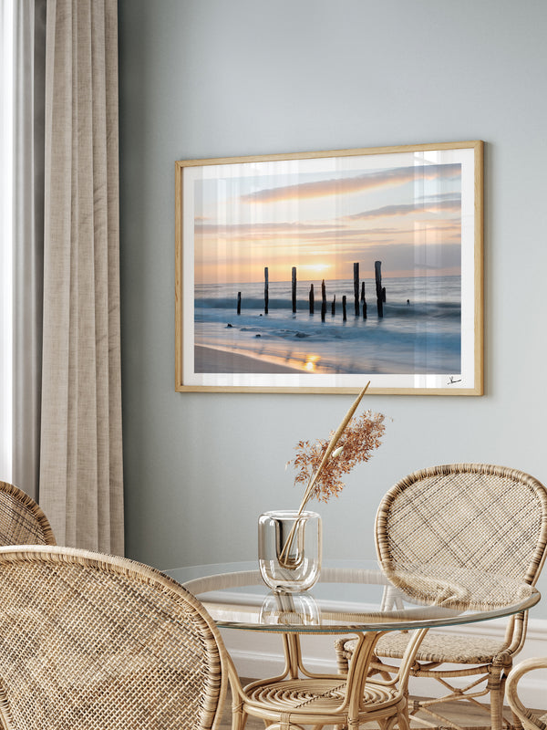 Port Willunga Jetty Pylons 02 – South Australia Wall Art Print