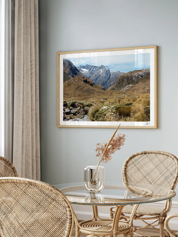 Harris Saddle Pass 02 – New Zealand Wall Art Print