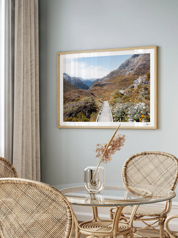 Down the Routeburn Valley – New Zealand Wall Art Print