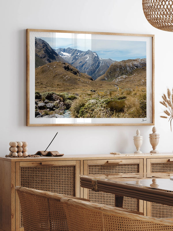 Harris Saddle Pass 02 – New Zealand Wall Art Print