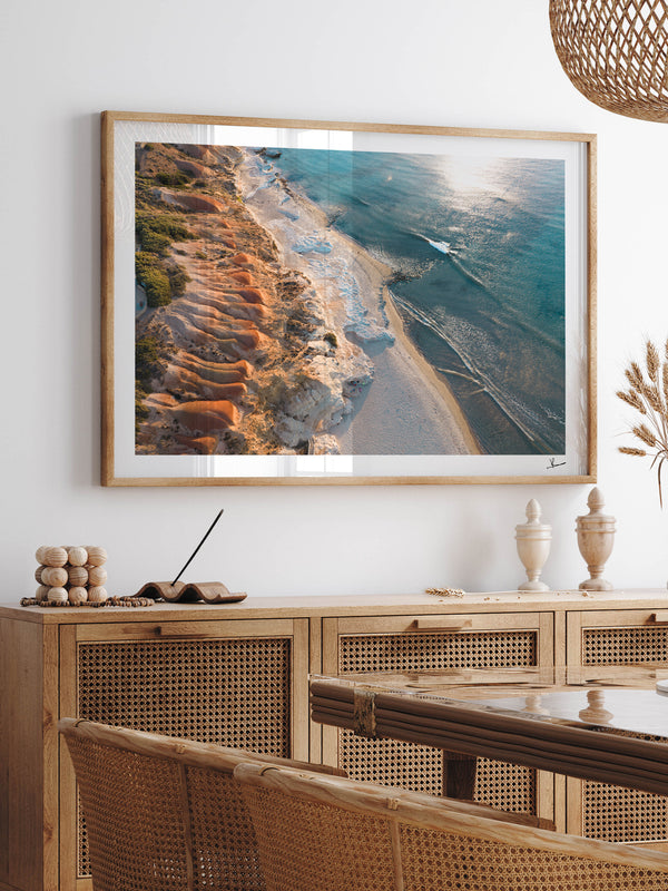 Golden Contours – South Australia Wall Art Print