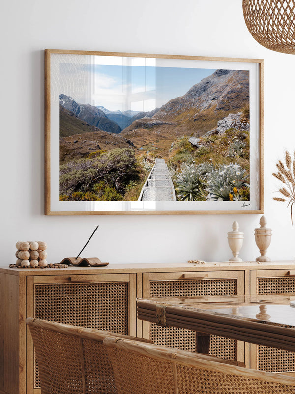 Down the Routeburn Valley – New Zealand Wall Art Print