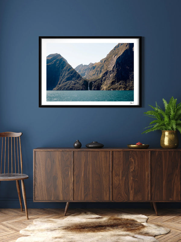 Stirling Falls 01 – Milford Sound New Zealand Wall Art Print