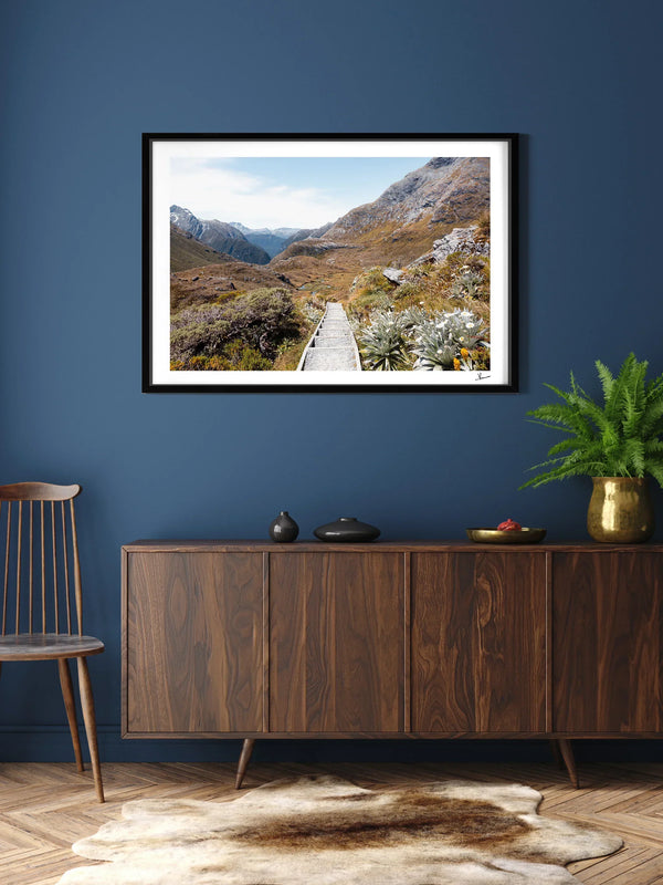Down the Routeburn Valley – New Zealand Wall Art Print