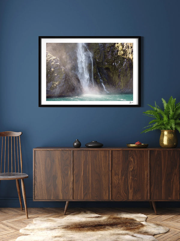 Stirling Falls 03 – Milford Sound New Zealand Wall Art Print