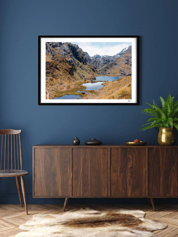 Harris Saddle Pass 01 – New Zealand Wall Art Print