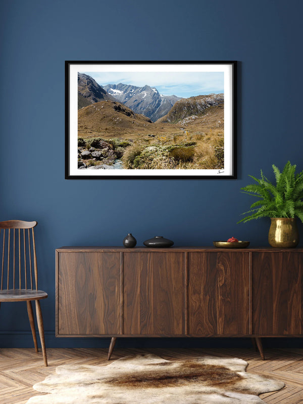 Harris Saddle Pass 02 – New Zealand Wall Art Print